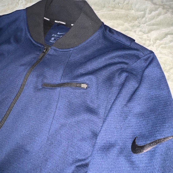 Navy Nike Basketball Zip Up - Picture 2 of 4